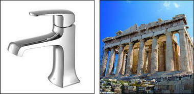 設計龍頭象徵雅典歷史古城
